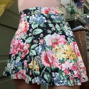 Zara floral mini skirt
